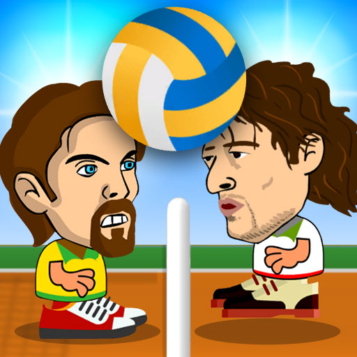 2-player-head-volleyball - Sports Heads Games
